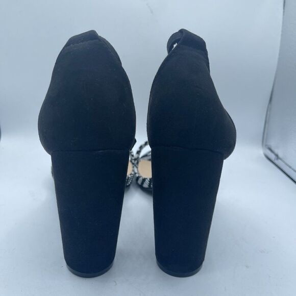 Salona Cylinder Platform Black White Heels 8.5 - Picture 4 of 11